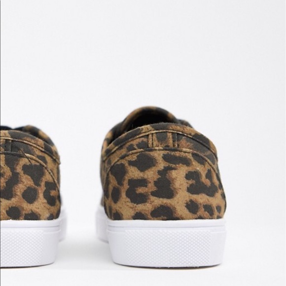 ASOS | Wide Fit Daisy Leopard Print Sneakers 5.5 - Picture 4 of 4